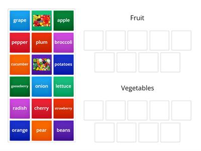 Fruit or vegetables