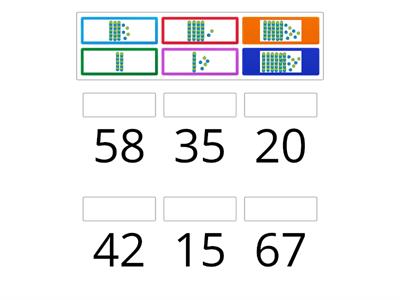 Place Value Match- Tens and Ones using Base Ten Blocks