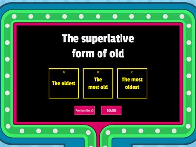 Superlative adjectives (short and long)