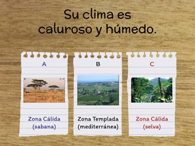 GUIA N ° 2 HISTORIA - CARACTERÍSTICAS ZONAS CLIMATICAS