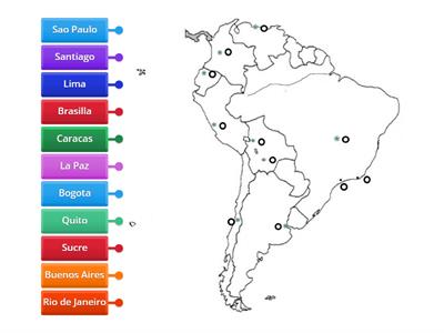 South America - Capitals and Cities