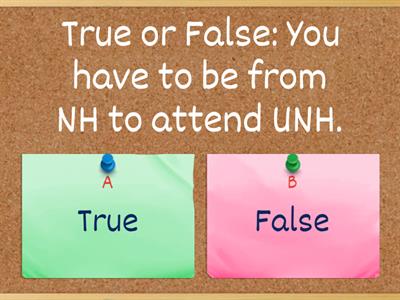 UNH Scavenger Hunt & Basic College Info Questions # 21- 30