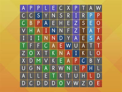 Superminds Unit 4 : Word search