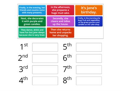 Jumbled sentences - cohesive devices and discourse markers - EAL II