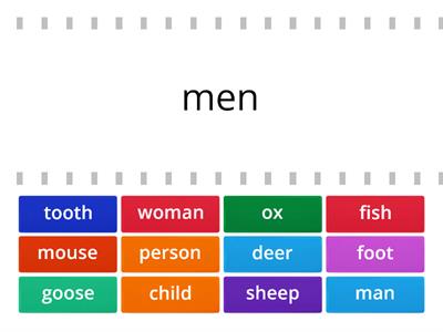 A203 Irregular plurals