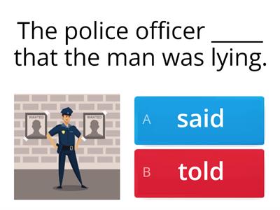 Say and Tell in Reported Speech