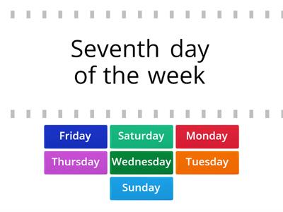 Days of the week