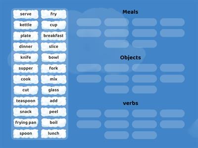 JE 4 unit 5 (meals, objects, verbs)