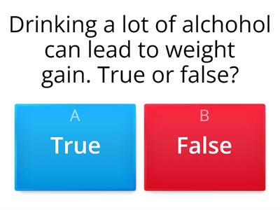 Alcohol quiz for HSC L2