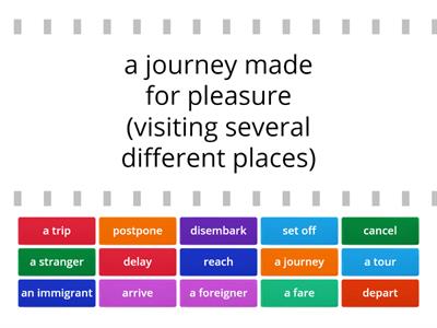 Travelling - vocabulary (Pioneer B1+)