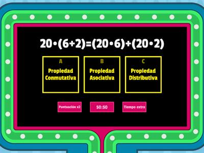 Propiedades de la Multiplicación 