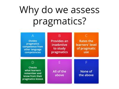 Week 5 - Pragmatics Assessment