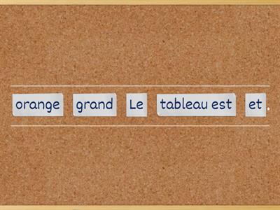 Range les mots