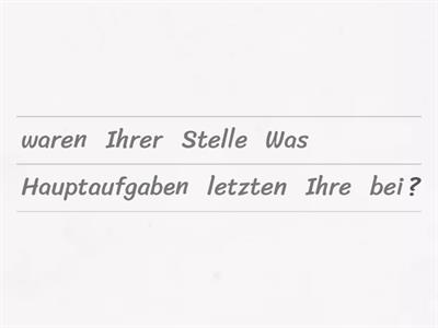 Vorstellungsgespräch: eine sehr wichtige Frage