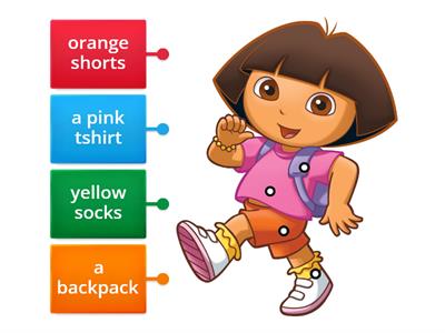 What is Dora wearing?
