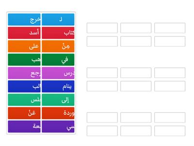 الوحدة الأولى: اللغة العربية والثقافة (تقسيم الكلمة)