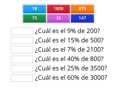 Cálculo de porcentaje