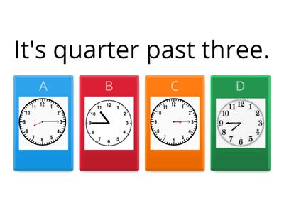  Time(quarter to\quarter past\half past)
