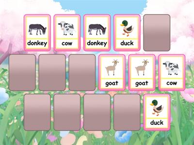 Farm animals pairs 3-4