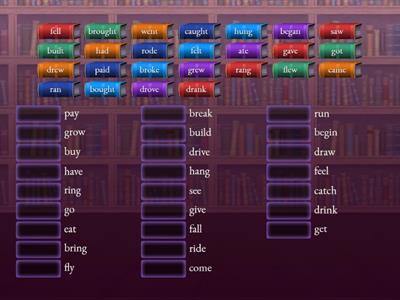 irregular verbs Past Simple (part1)