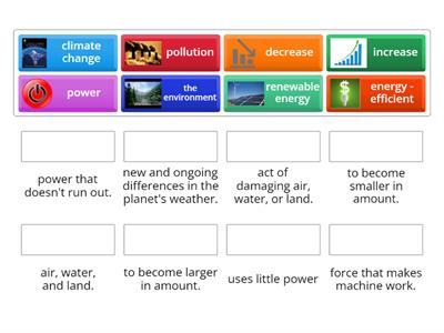 Energy and environment - Vocabulary 