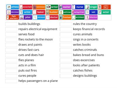 My dream job verbs