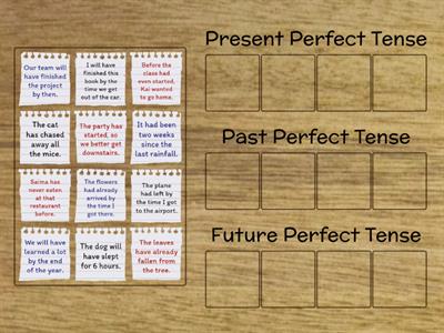 WS - Perfect Tense Comparison and Sentence Sort