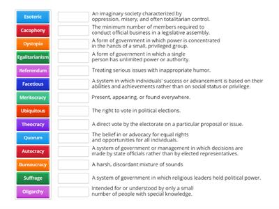 Democracy   C2 level Vocabulary