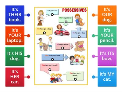 Possessive adjectives (labels)