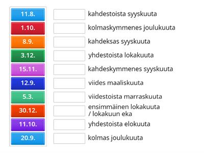 Päivämäärä