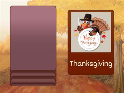 Thanksgiving Vocabulary