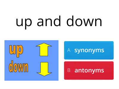 Synonyms or Antonyms