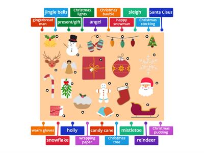 Christmas Vocabulary Labelling