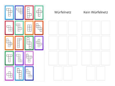 Würfelnetze erkennen