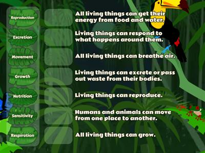 LIVING THINGS: Life processes