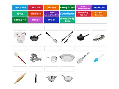 Kitchen Utensils Match-Up - Part 1