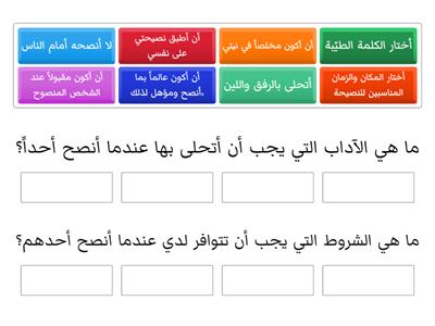   شروط و آداب -  التناصح في الإسلام