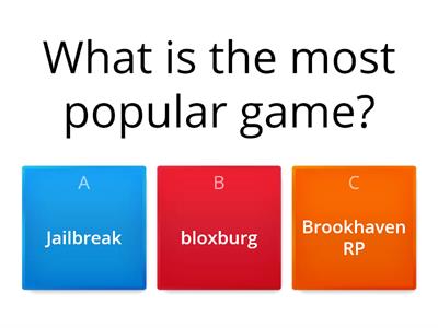 Roblox Quiz