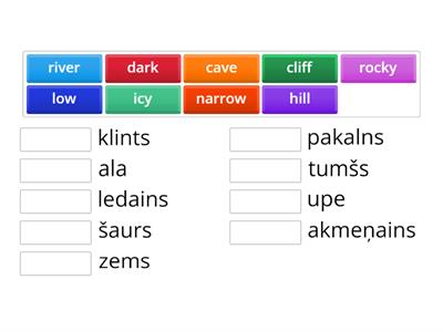 Landscapes + adjectives