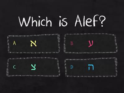 All Hebrew Letters and Vowels Quiz