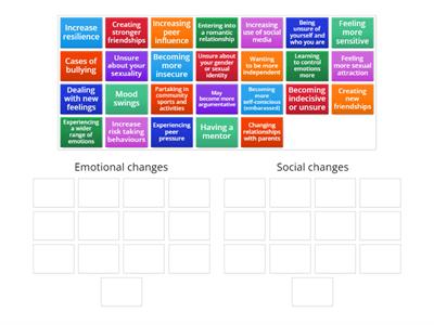 Emotional and Social Changes 