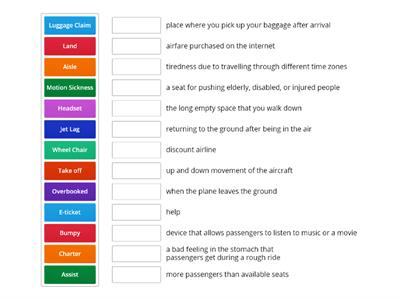 Airline/Travel Vocabulary