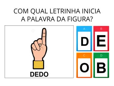 COM QUE LETRA COMEÇA (A, B, C, D)