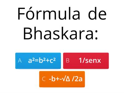 Quiz de Matemática