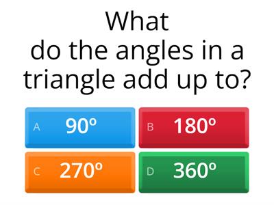 Angles Mini-Assessment