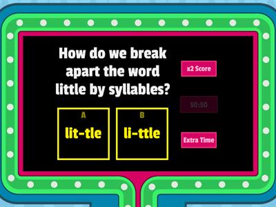 Using Syllables to Break a part Words
