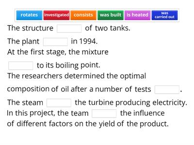 Examples of passive and active sentences.