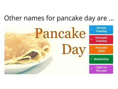 Pancake day Quiz