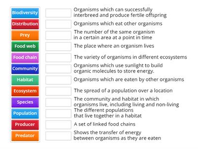 Ecosystems Keywords