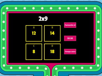 tablas de multiplicar 